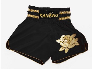 Kanong Womens Boxing Shorts : KNSWO-403 Black